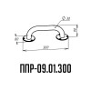 Поручень для инвалидов прямой ППР-09.01.300.Н