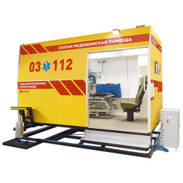 Тренажерный комплекс "Макет автомобиля скорой медицинской помощи" с имитацией движения (установленный на динамической платформе)