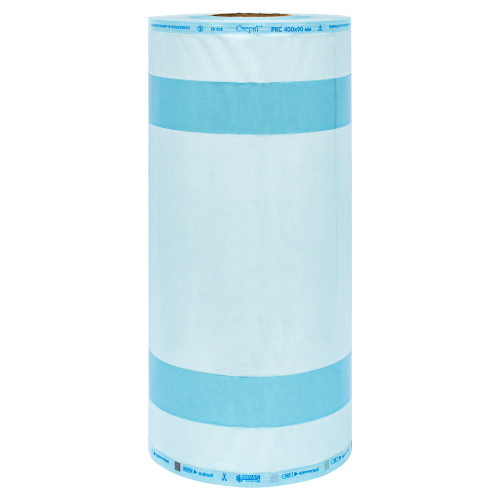 Материал упаковочный для стерилизации: Рулоны комбинированные со складками «СтериТ®» с индикаторами 1 класса РКС, 350ммх80ммх100м