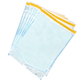 Материал упаковочный для стерилизации изделий медицинского назначения: пакеты комбинированные самоклеящиеся «СтериТ®» с индикаторами 1 класса, 300х300мм, 100