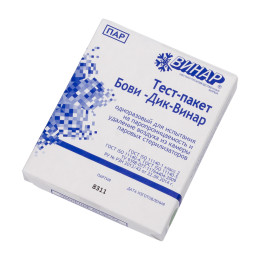 Тест-пакет Бови-Дик-Винар одноразовый для испытания на паропроницаемость и удаление воздуха из камеры паровых стерилизаторов, 6