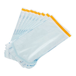 Материал упаковочный для стерилизации изделий медицинского назначения: пакеты комбинированные самоклеящиеся «СтериТ®» с индикаторами 1 класса, 150х250мм, 100