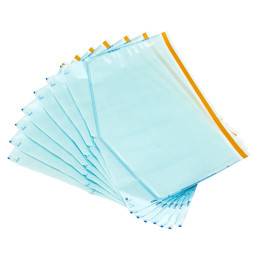 Материал упаковочный для стерилизации изделий медицинского назначения: пакеты комбинированные самоклеящиеся «СтериТ®» с индикаторами 1 класса, 300х410мм, 100