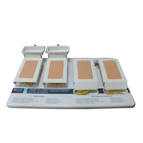 Тренажер для отработки навыков внутривенных процедур (на фантомах с различной степенью венозной доступности)