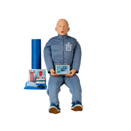 Тренажер-манекен взрослого пострадавшего для отработки приемов сердечно-легочной реанимации с контроллером и светозвуковой индикацией "Александр М-06"